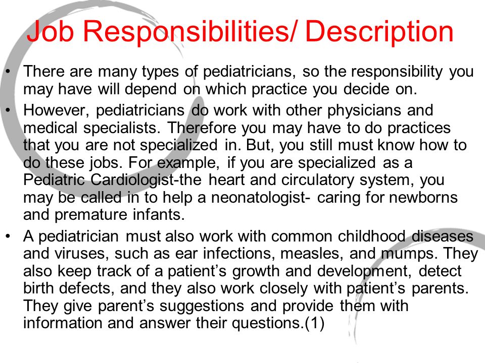 pediatrician-job-responsibilities