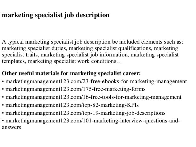 marketing-specialist-job-responsibilities