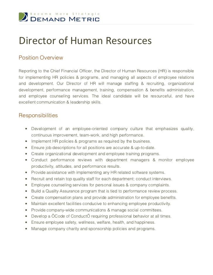 human-resource-job-responsibilities