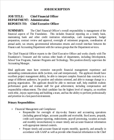 finance-officer-job-responsibilities