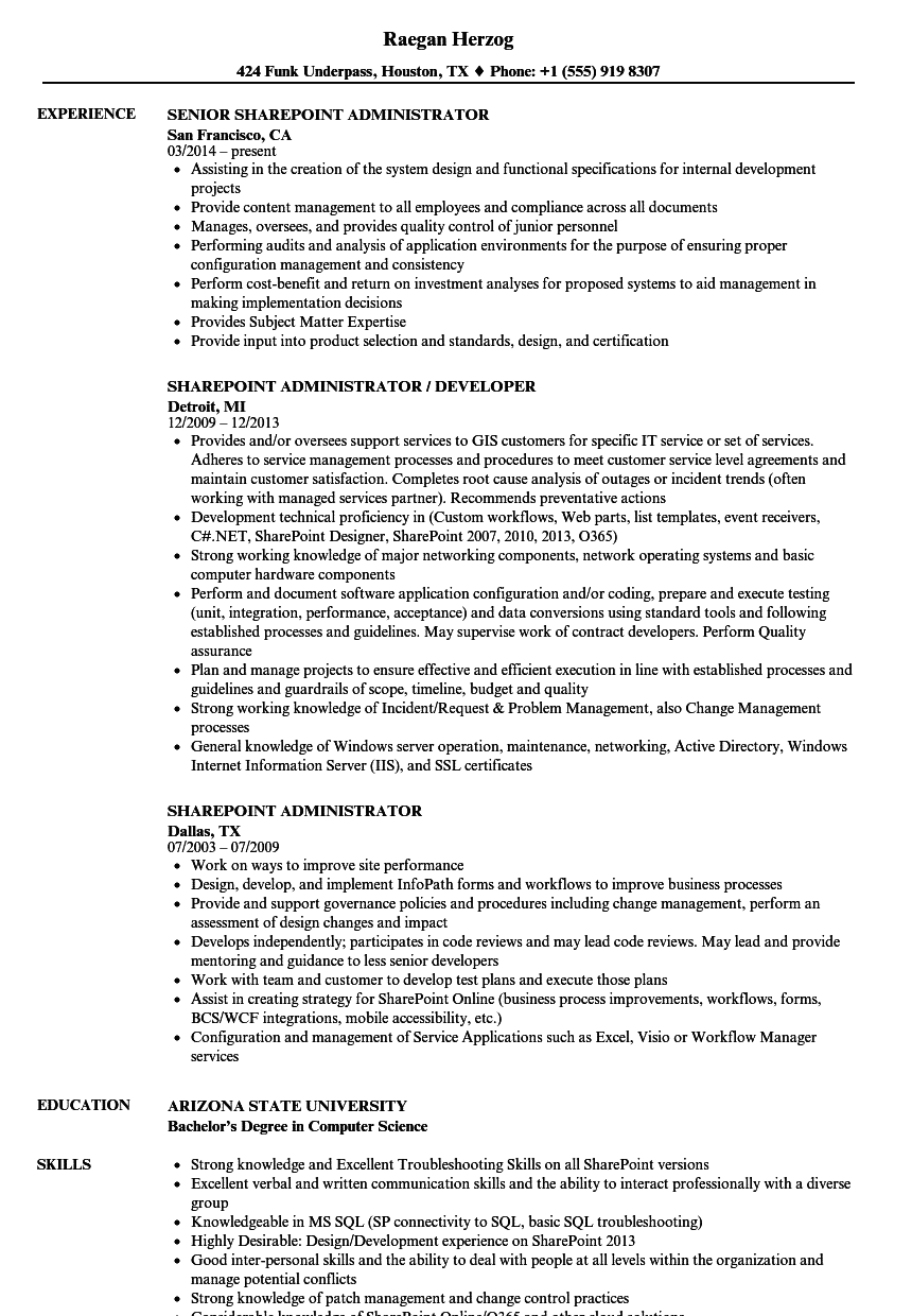 sharepoint-administrator-job-responsibilities