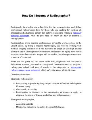 therapeutic-radiographer-job-responsibilities