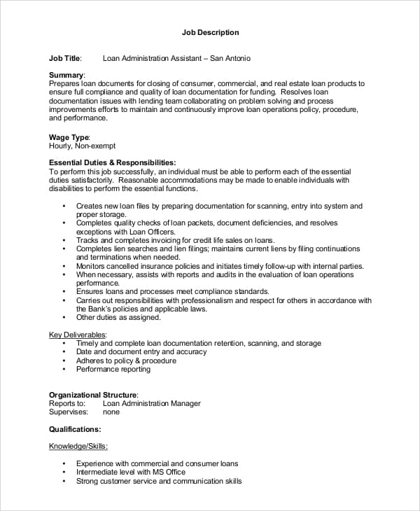 commercial-loan-officer-job-responsibilities