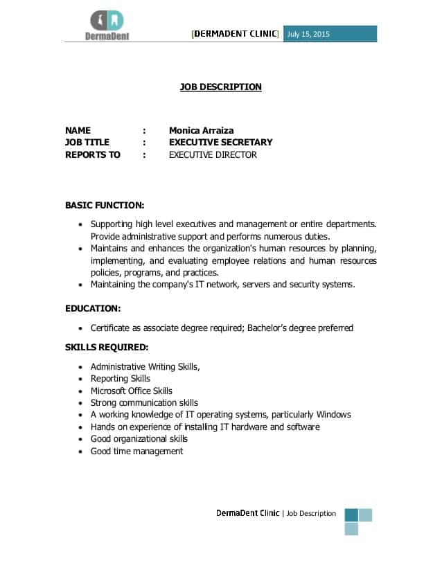 executive-secretary-job-responsibilities