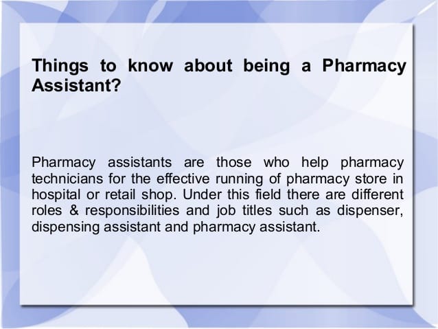 pharmacy-assistant-job-responsibilities